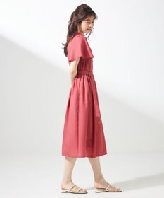 ANY SIS S 【接触冷感・UVカット・速乾】スムージーポリエステル シャツワンピース