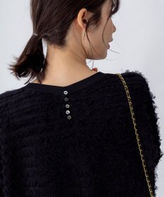 組曲 【WEB限定】カットジャガードドルマンスリーブ ニット