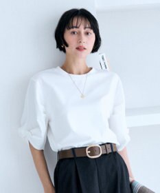 ANY ツイストスリーブボーダートップス