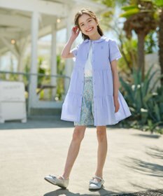 組曲 KIDS 【110-140㎝】ミラクルウェーブチュニック ワンピース