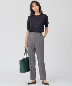 23区 【アンサンブル対応】サステナブルウール 半袖 ニット