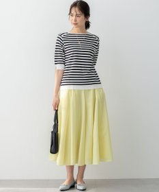 組曲 L 5分袖ニットＴシャツ