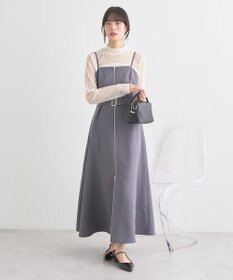 earth music&ecology ダブルジップキャミワンピース