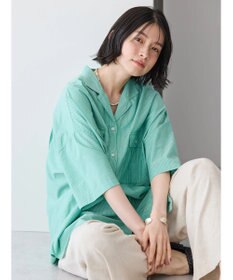 AMERICAN HOLIC 接触冷感＋ＵＶカットＷポケットＢＩＧシャツチュニック