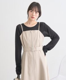 earth music&ecology ダブルジップキャミワンピース