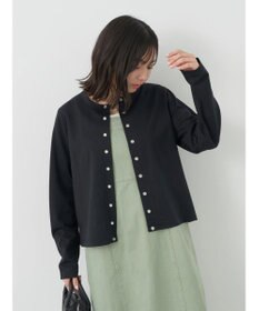 earth music&ecology パールスナップボタンカーディガン