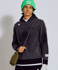 PW CIRCULUS 【手洗い洗濯可】【MEN】グラデーションニットフーディ ゴルフ