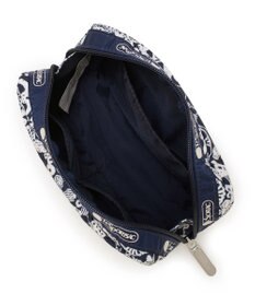 LeSportsac RECTANGULAR COSMETIC/フローラルレースネイビー