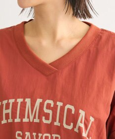 Green Parks ナイロンロゴＶネックプルオーバー