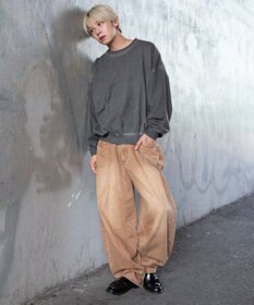 WEGO チェーン付きバルーンデニムパンツ