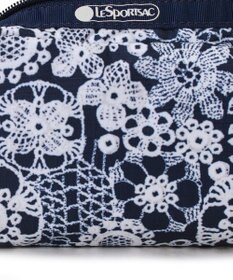 LeSportsac RECTANGULAR COSMETIC/フローラルレースネイビー