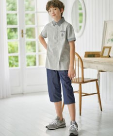 J.PRESS KIDS 【140-170cm】チェックカラー 半袖ポロシャツ