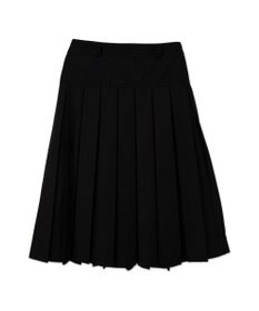 WEGO ベルト付プリーツミドルスカート