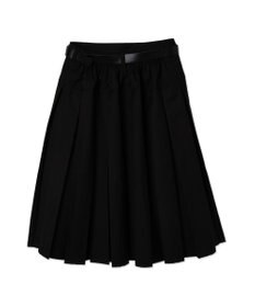 WEGO ベルト付プリーツミドルスカート