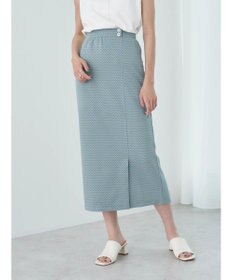 earth music&ecology シェブロン柄タイトスカート