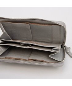 UNBILLION ペルケ perche / ドット型押しL字ロングストラップウォレット