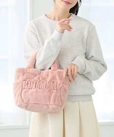 ROOTOTE 3637【ふわふわ】SC.スクエア.ファー.ロゴ-A