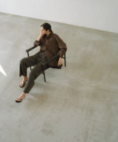 #Newans 【洗濯機可能】Aラインパネルチュニックシャツ