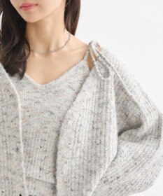 earth music&ecology 【WEB限定】SET2点ショートカーディガン＋リボンキャミソール