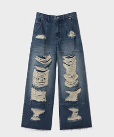 GRACE CONTINENTAL ハードクラッシュデニムパンツ