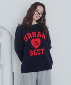 WEGO 【2025年秋冬新作】フラッフィーグラフィックニットBIGプルオーバー