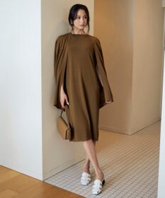 ICB 【洗える】ドライコットンアセテート ドルマンスリーブカーディガン