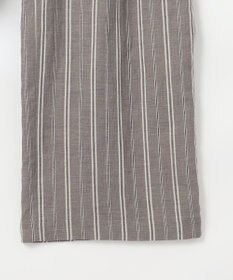 自由区 S 【カタログ掲載・セットアップ対応・洗える】リネンビスコースストライプドロスト パンツ