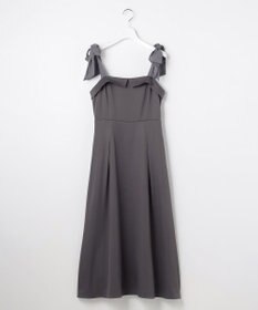 Feroux シアーリボンショルダー ジャンパースカート