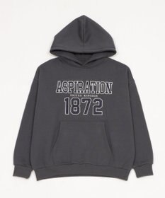 WEGO 裏起毛グラフィックビッグプルパーカー