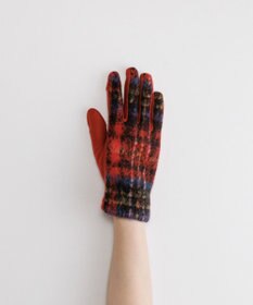 ORuKuBET ラングヘアシャギーチェック3Wayジャージグローブ(WOMEN)【タッチパネル対応】