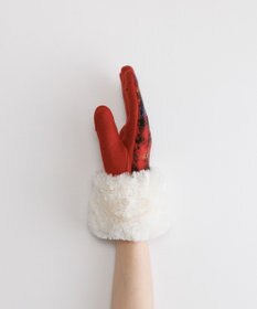 ORuKuBET ラングヘアシャギーチェック3Wayジャージグローブ(WOMEN)【タッチパネル対応】