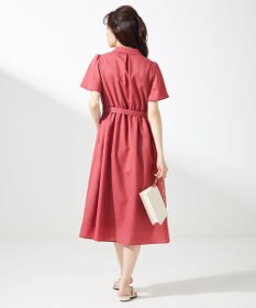 ANY SIS 【接触冷感・UVカット・速乾】スムージーポリエステル シャツワンピース