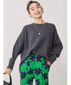 AMERICAN HOLIC ラウンドスウェットライクニットプルオーバー