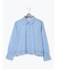 Te chichi スカラップレースヘムクロップトシャツ