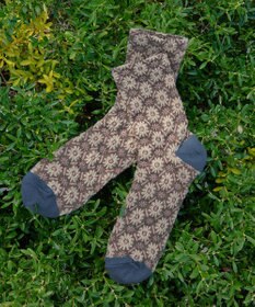 Tiaclasse 花柄ジャガード編みソックス