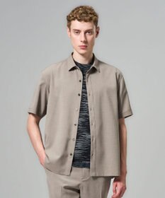 JOSEPH HOMME 【新柄】【機能素材】テクノボイルストレッチ レギュラーカラー半袖シャツ