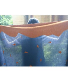 nitorito 【UNISEX】mountain&moon 山と月モチーフ柄 ストール