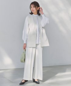 UNFILO BEAUTY FORM KNIT ZIPジレ