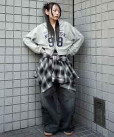 WEGO グラフィックショートZIPパーカー