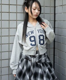 WEGO グラフィックショートZIPパーカー