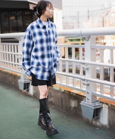 WEGO オンブレチェックシャツ