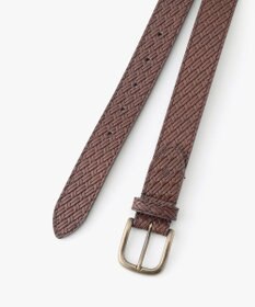 JOSEPH ABBOUD 【日本製】型押しオイルレザー ベルト