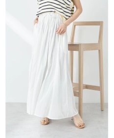 earth music&ecology コットンボイルボリュームスカート