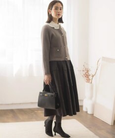 組曲 S 【手洗い可】フラッフィーファーニットジャケット