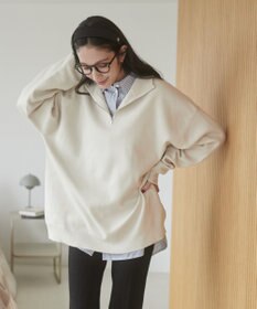 WEGO 【ユニセックス着用ITEM】ミラノリブハーフジッププルオーバー