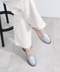 Pointer 本革 通気性Tストラップパンプス