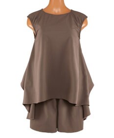 San-ai Resort（三愛水着楽園） 【UPF50＋】　タンクトップキュロット3点セット　9M・11L　【San-ai Resort（サンアイリゾート）】