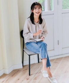 Tiaclasse L 【ダブルクロス】2wayボウタイ風ブラウス