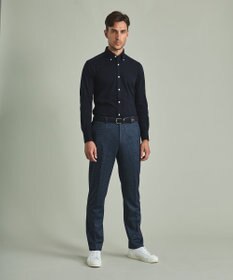 GOTAIRIKU 【吸水速乾】クールマックス鹿の子 ビズシャツ_ボタンダウン