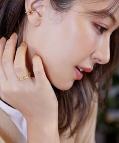 Tiaclasse 【安田美沙子さん着用】キュービックチェーンリング